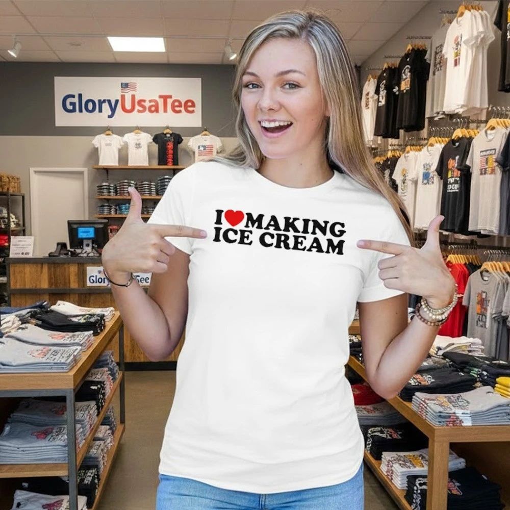 I Love Making Ice Cream Matching Shirt