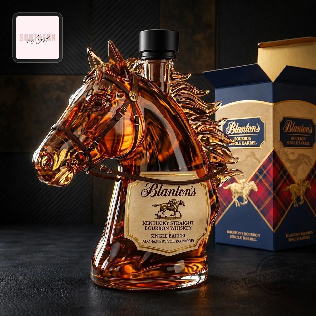 Blanton’s Horse Head Luxury Whiskey Bottle