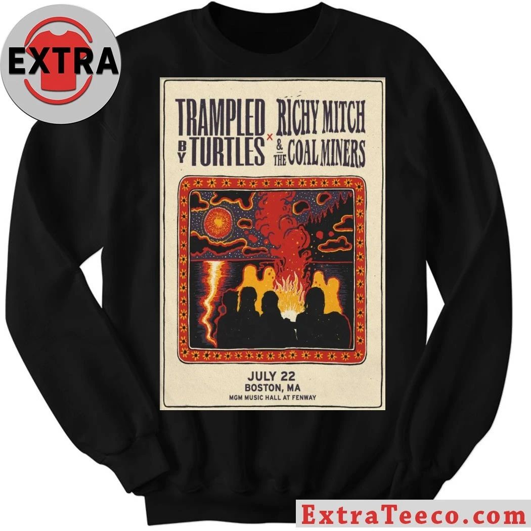 Original Trampled By Turtles July 22 2026 MGM Music Hall At Fenway Boston, MA Poster T-Shirt