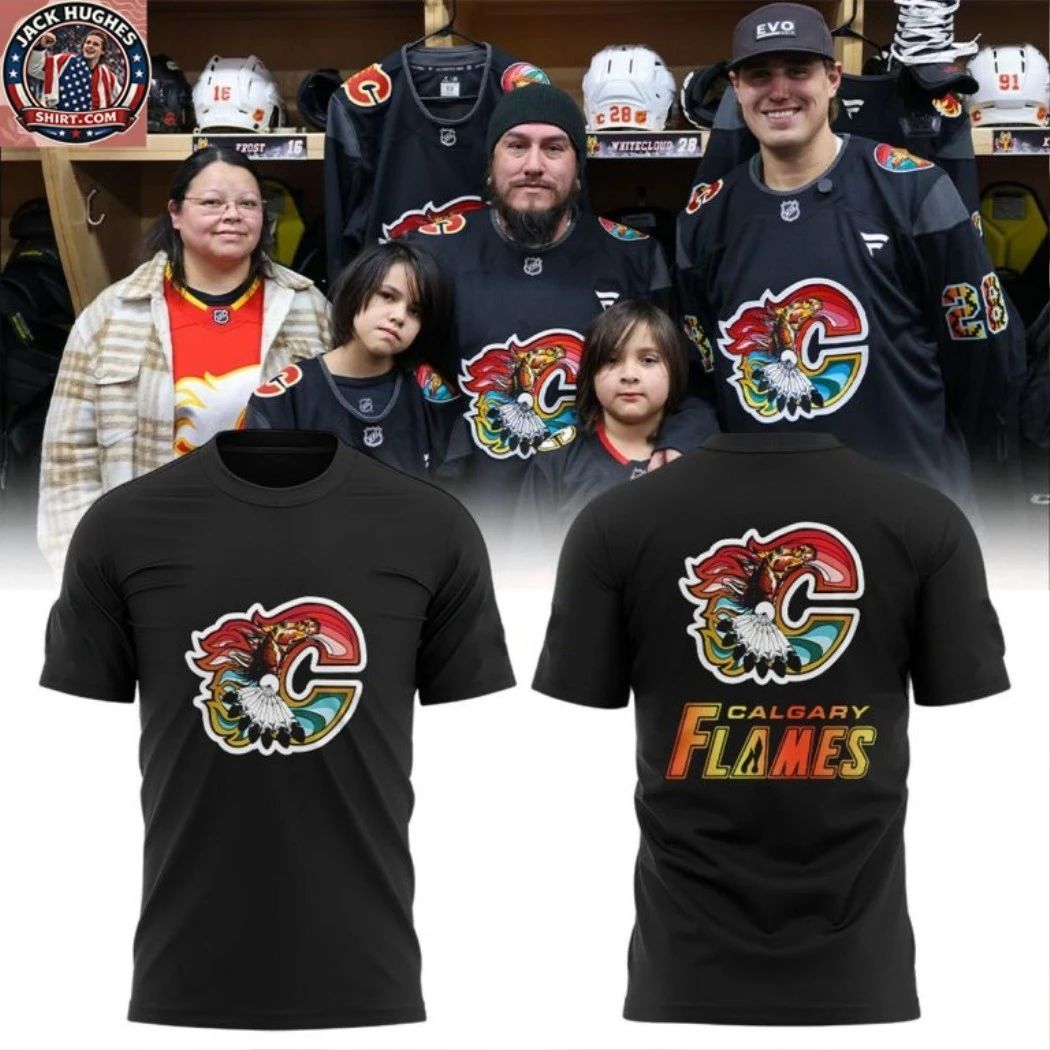 Calgary Flames 2026 Indigenous Celebration Logo Two Sided Hoodie Shirt
