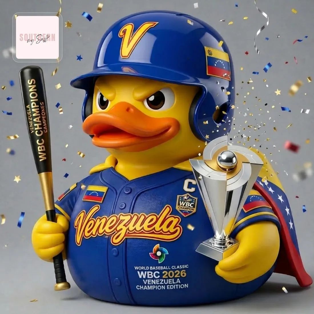 Venezuela WBC 2026 Champion Edition Rubber Duck