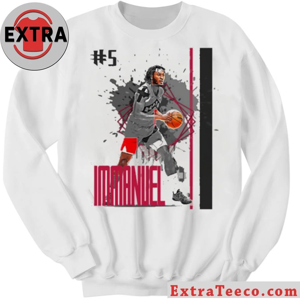 Number 5 Immanuel Quickley basketball Player Raptors T-Shirt