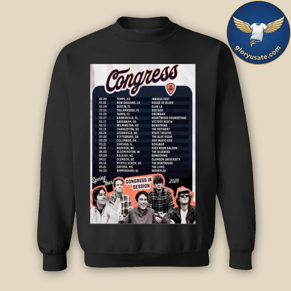 Congress The Band Spring Tour 2026 Poster Dates Shirt