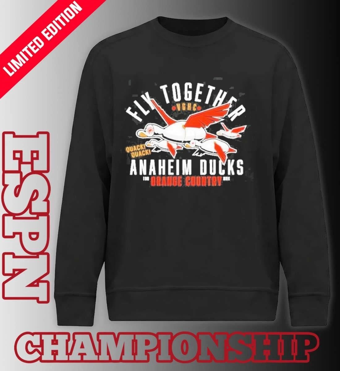 Anaheim Ducks Fly Together Orange County Hockey NHL Playoffs Shirt