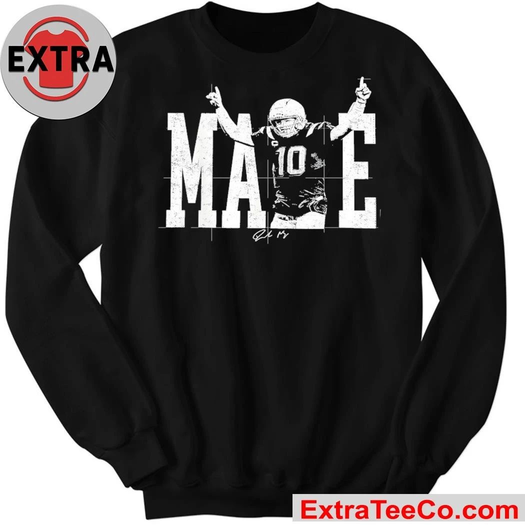 Number 10 Drake Maye QB Football Fan Signature Shirt