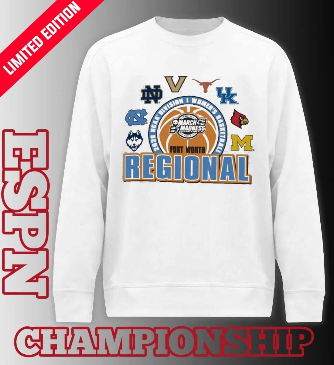 Fort Worth Regional 2026 NCAA DI Women’s Basketball Championship Shirt