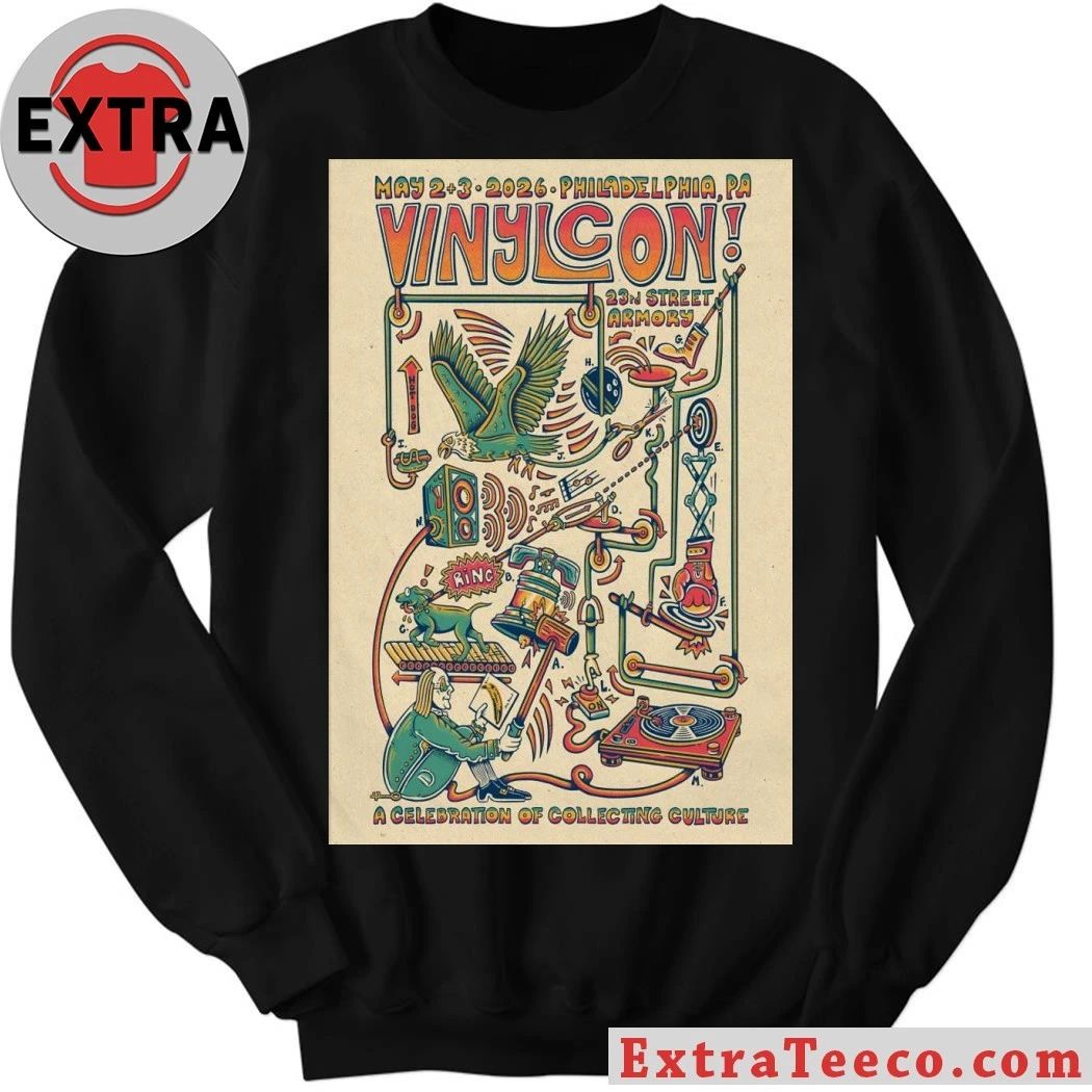 Vinylcon! Philadelphia PA 5-2 5-3-2026 Poster T-Shirt