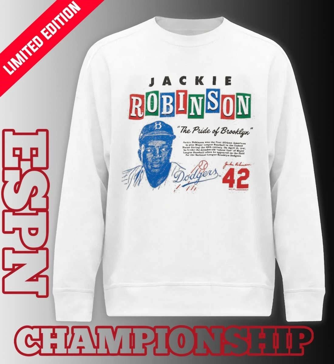 MLB Brooklyn Dodgers Jackie Robinson The Pride Of Brooklyn T-Shirt