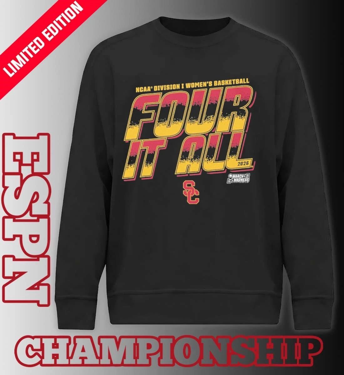 USC Women’s Basketball Four It All 2026 March Madness Shirt