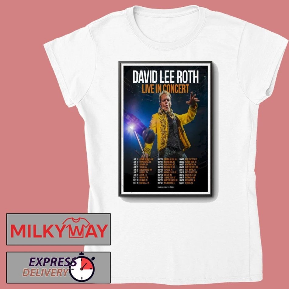 David Lee Roth Tour 2026 Poster shirt