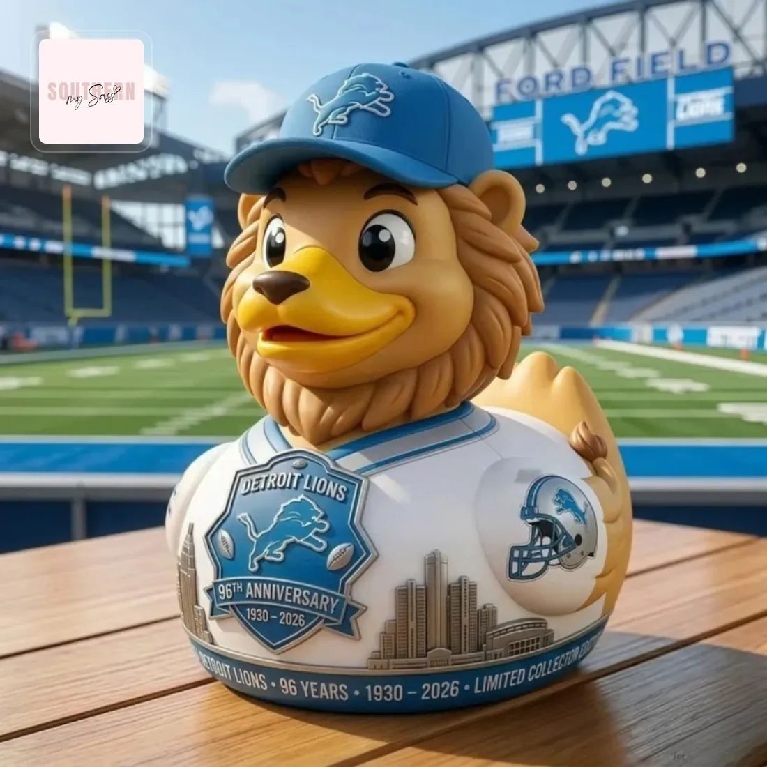 Detroit Lions 96th Anniversary Limited Edition Mascot Rubber Duck