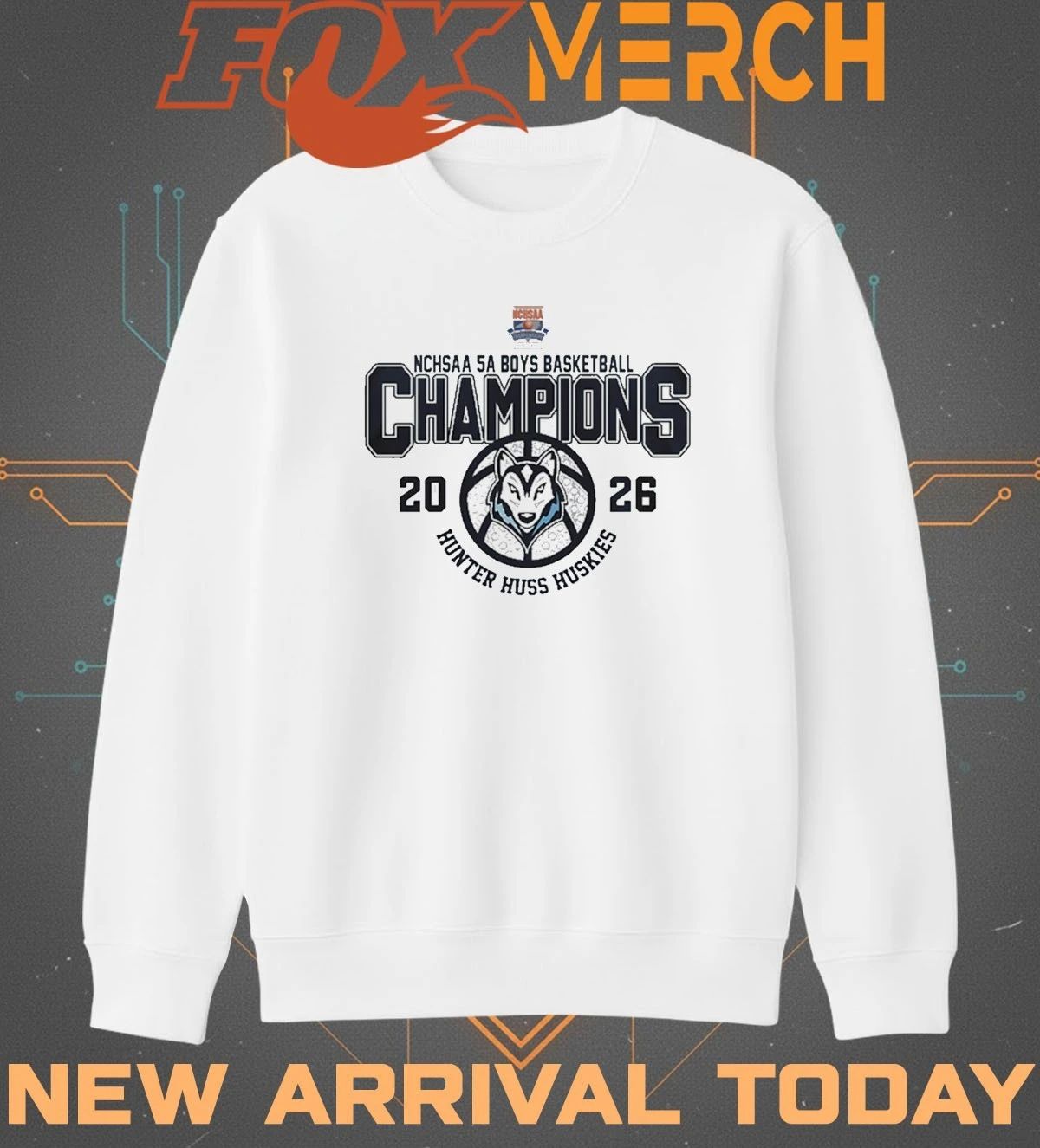 Hunter Huss Huskies NCHSAA Boys 5A Basketball State Champions 2026 t-shirt