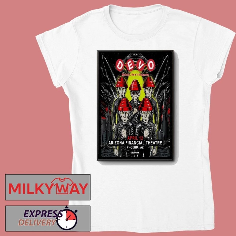 Devo Phoenix AZ Event Apr 12 2026 Poster shirt