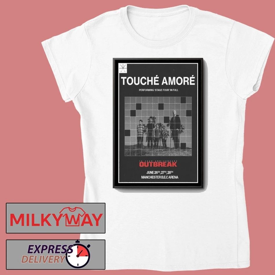 Touche Amore Manchester BEC Arena June 26-28 2026 Poster shirt