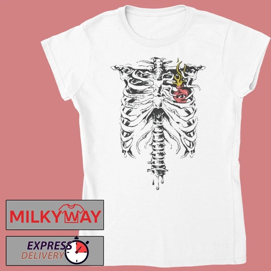 Imagine Dragons Feel It In My Bones Skeleton New Shirt