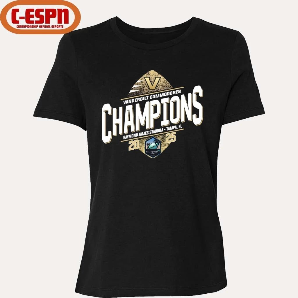 Vanderbilt Commodores Reliaquest Bowl Champions T-Shirt