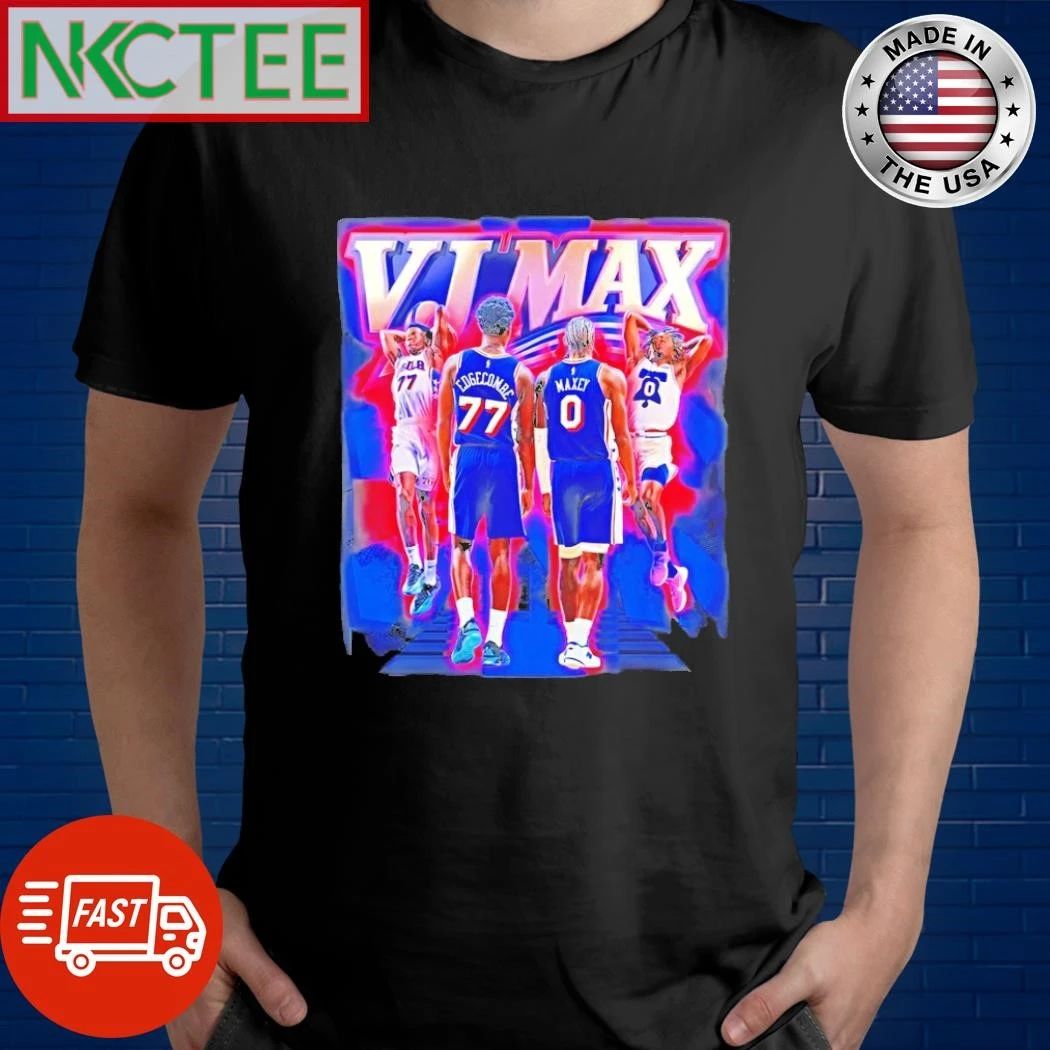 Vj Maxx Maxey Edgecombe Philadelphia 76ers Basketball Nba Graphic shirt