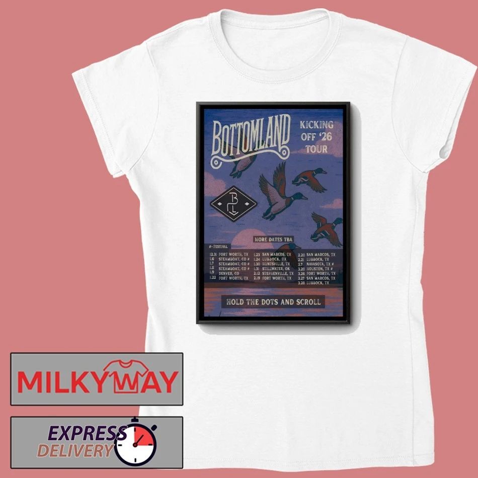 Bottomland 2026 Kicking Off Tour Poster shirt
