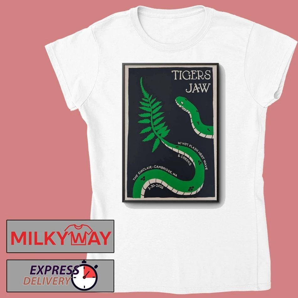 Tigers Jaw Tour Cambridge MA On Mar 30 2026 Poster shirt