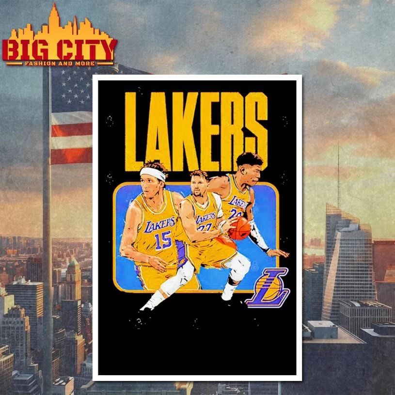 Los Angeles Lakers players 2026 NBA Playoffs retro shirt
