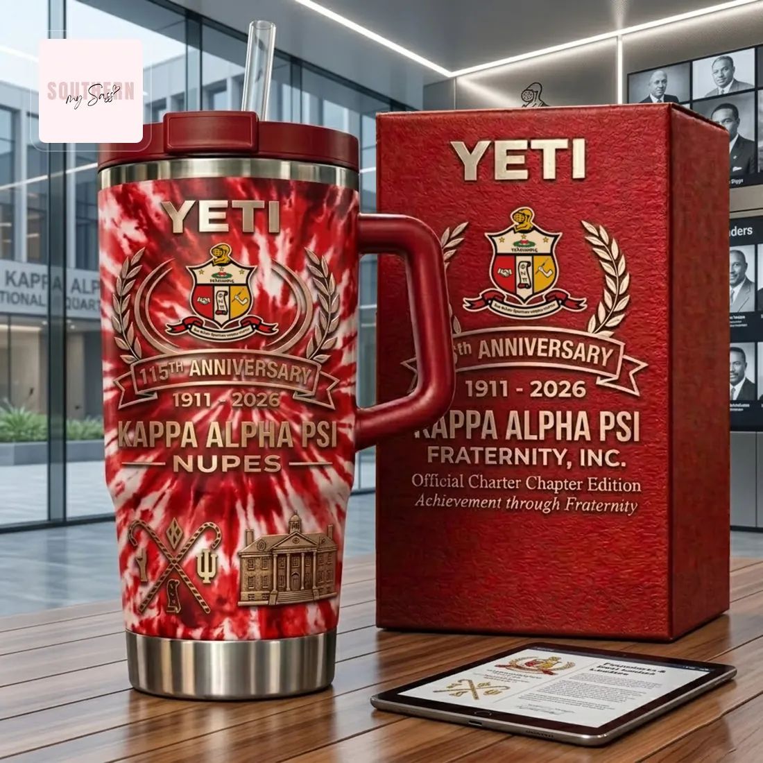 YETI Kappa Alpha Psi Fraternity 115th Anniversary Official Charter Edition Tumbler