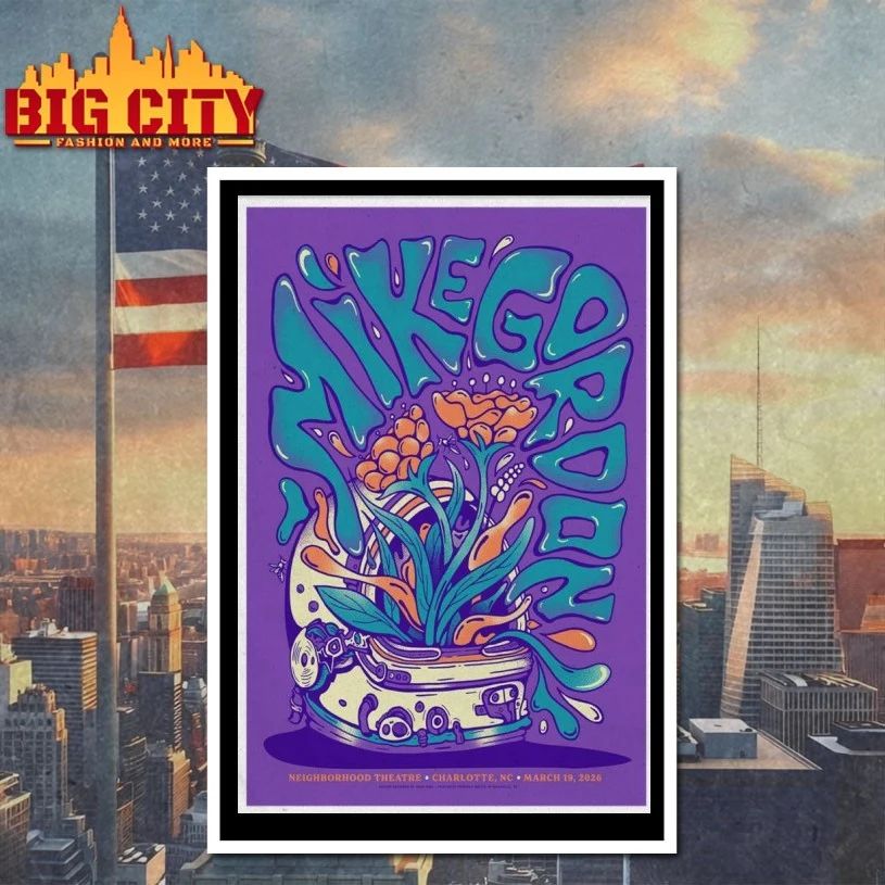Mike Gordan Charlotte 3.19.2026 Poster T-shirt