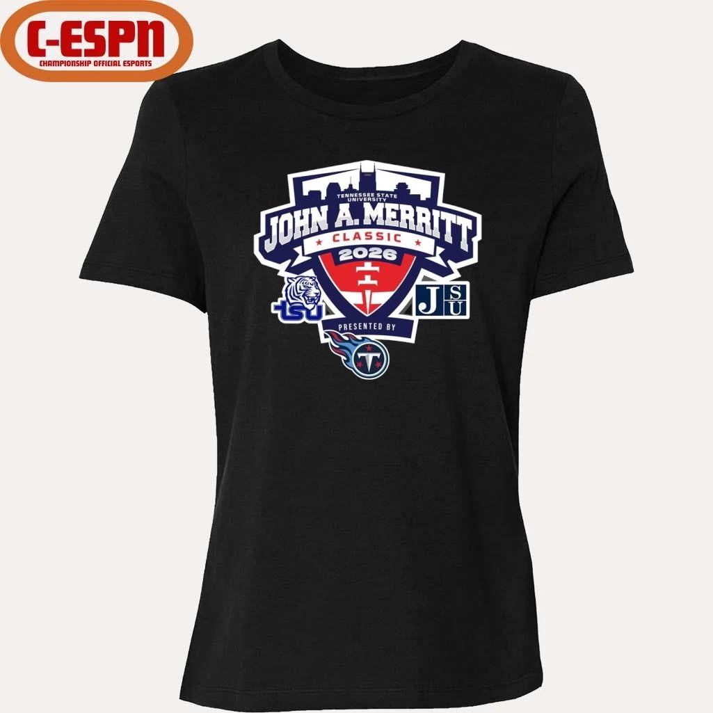 Jackson State Tigers vs Tennessee State Tigers 2026 John A. Merritt Classic Shirt