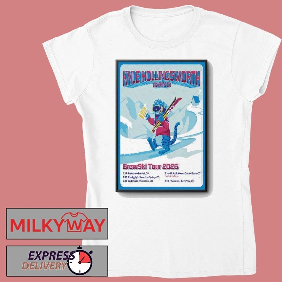 Kyle HollingsWorth Band Brewski Tour 2026 Poster shirt