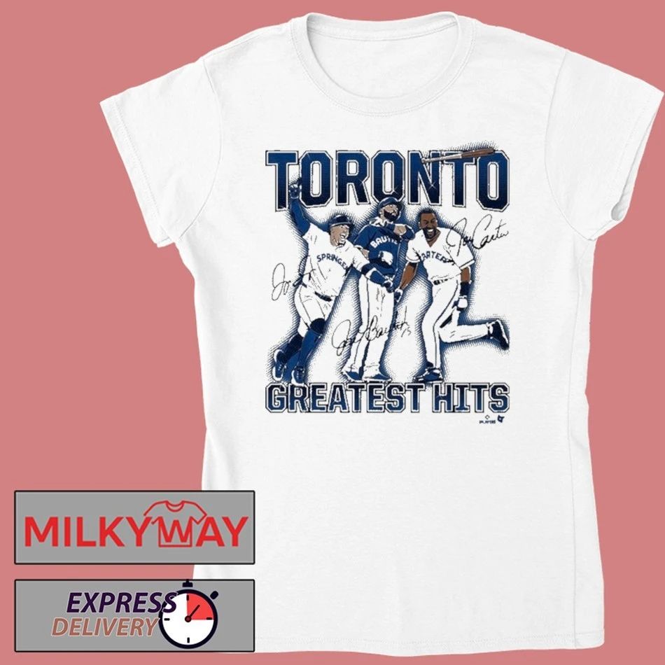 Joe Carter, Jose Bautista, & George Springer Toronto’s Greatest Hits Shirt