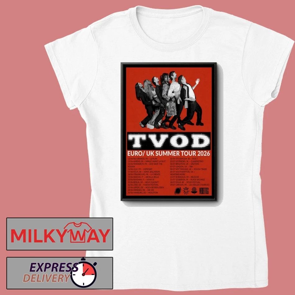 TVOD Summer Tour EU UK 2026 Poster shirt