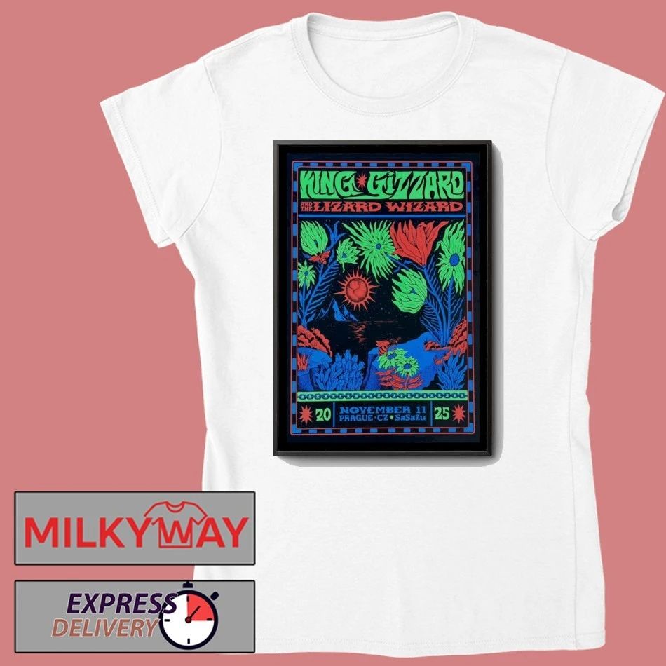 King Gizzard And The Lizard Wizard 2025-11-11 SaSaZu Prague, Czech Republic Poster shirt