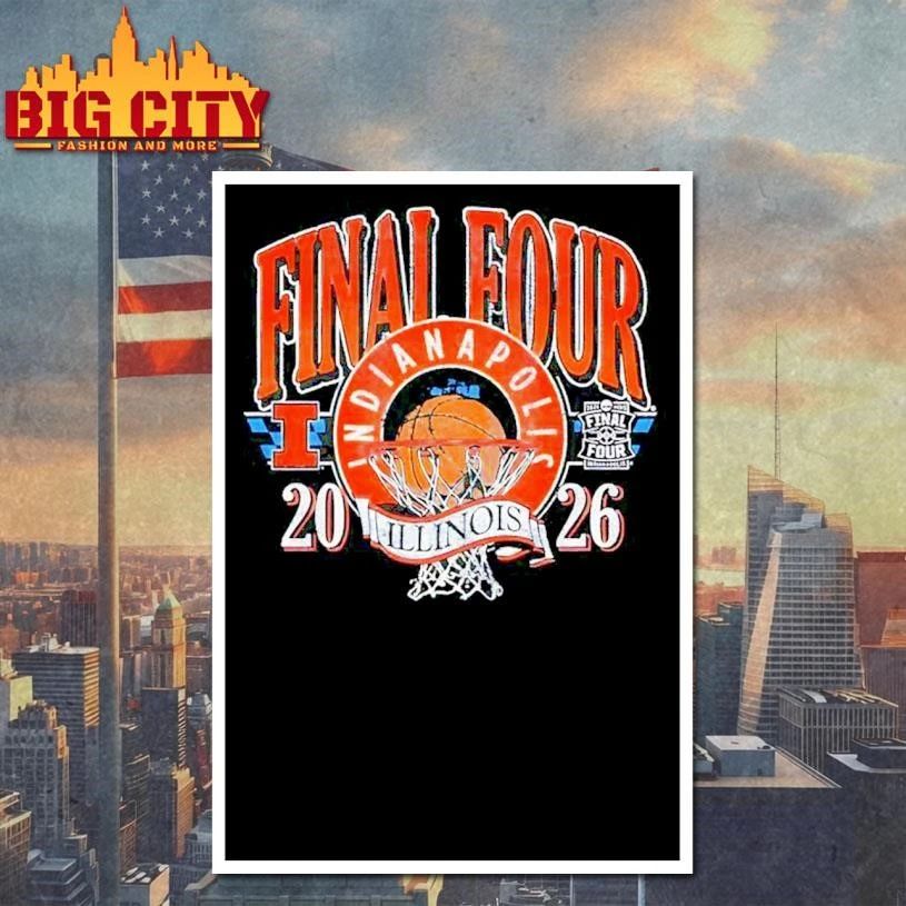 Illinois Basketball Final Four Indy Vintage Retro Shirt