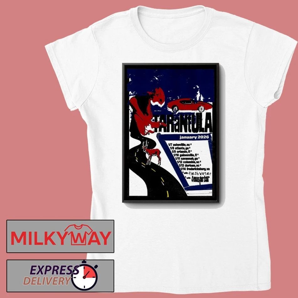 Poster Tarantula Tour Jan 2026 shirt
