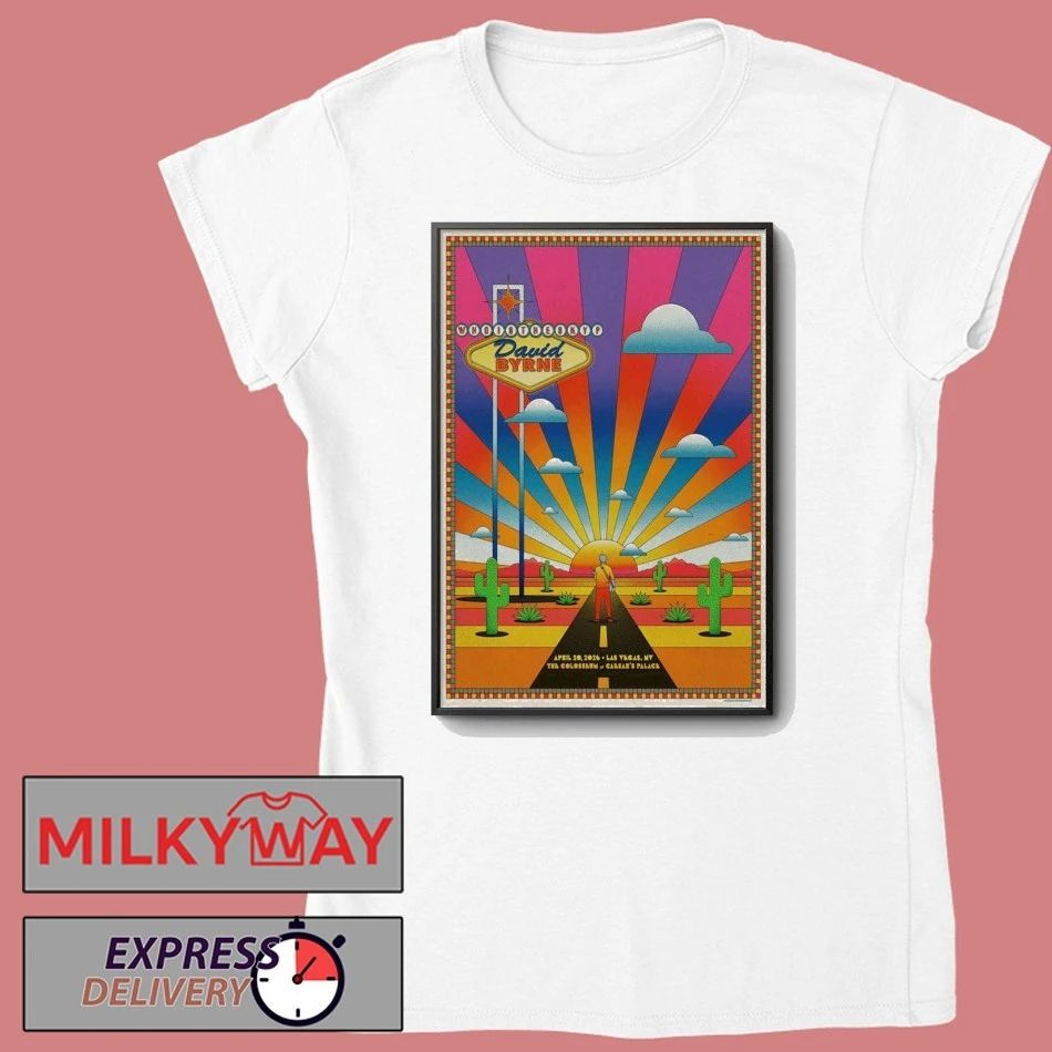 Apr 20 2026 David Byrne Poster Vegas TOUR shirt