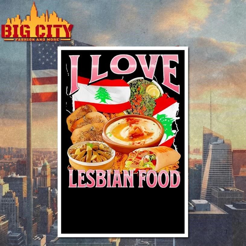 I Love Lesbian Food Graphic Shirt