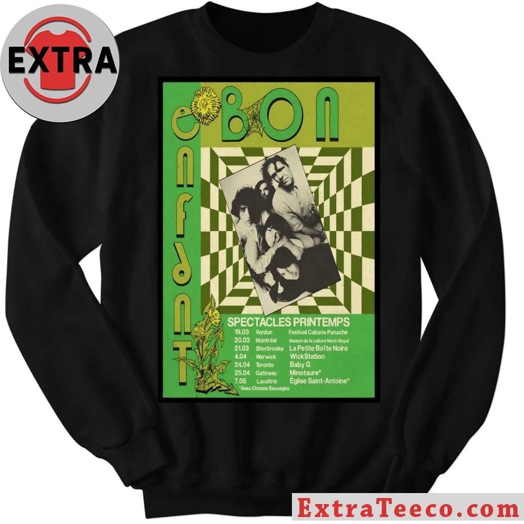 Original Bon Enfant Spectacles Printemps 2026 Tour Poster Shirt