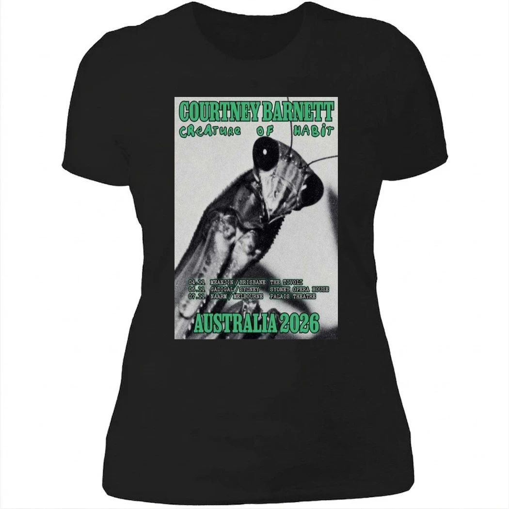 Courtney Barnett Australia Tour 2026 Poster Shirt