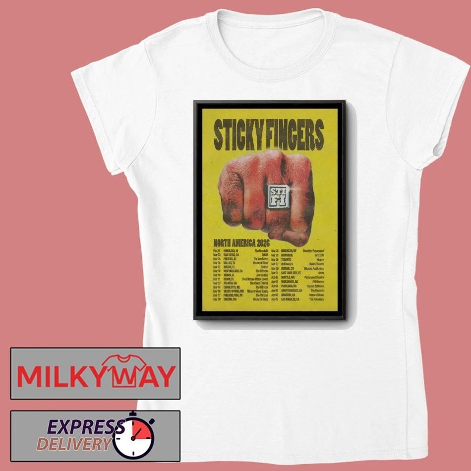 Sticky Fingers North America 2026 Shows Poster shirt