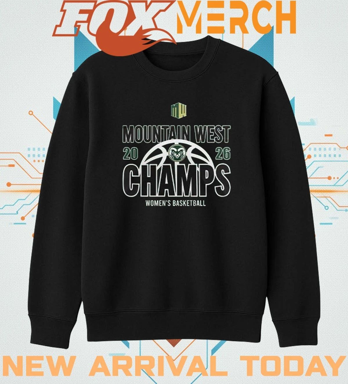 Colorado State WBB 2026 Mountain West Women’s Basketball Champions t-shirt
