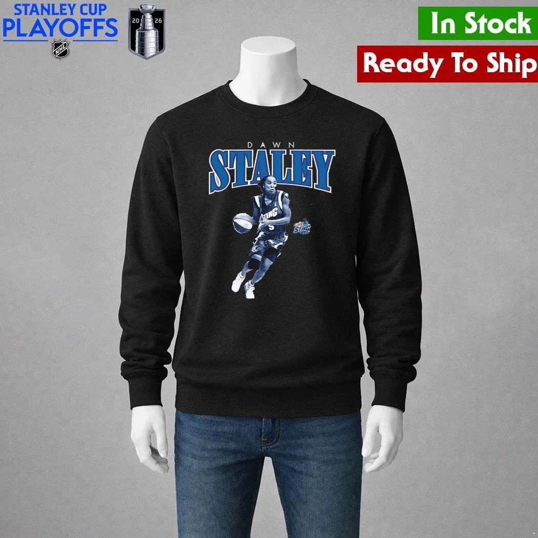 Dawn Staley Charlotte Sting Mitchell & Ness Court Origins Player Boyfriend Shirt