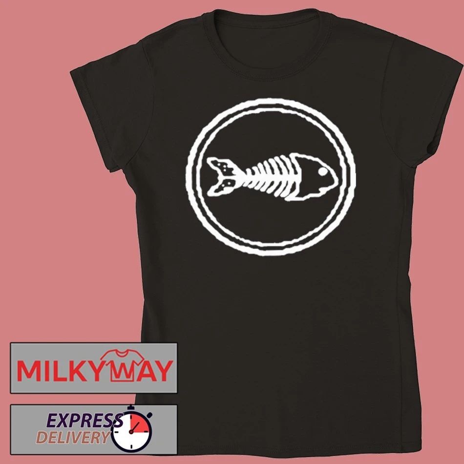 2026 Fishbone Logo Black Shirt