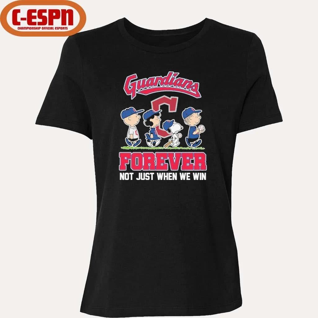 The Peanuts Characters Forever X Cleveland Guardians Shirt