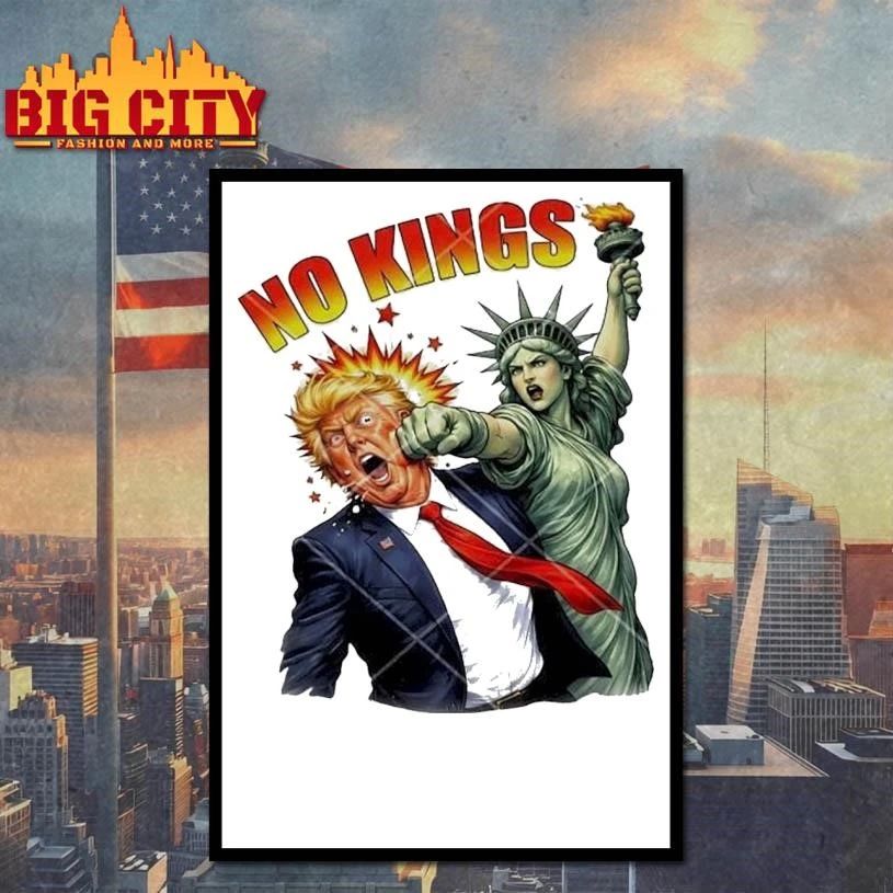 No Kings Statue Liberty punch Trump Anti-Trump Shirt