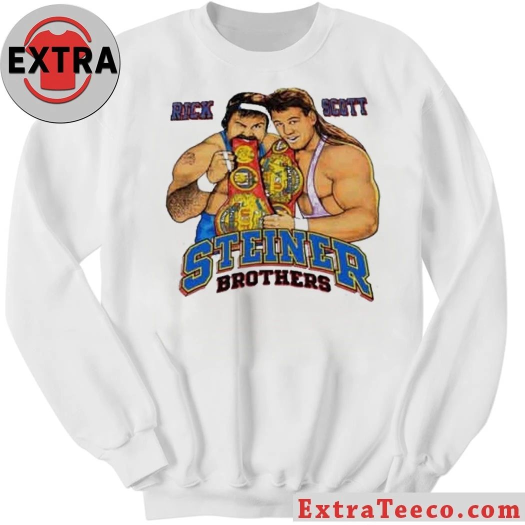 The Steiner Brothers Rick and Scott Retro Wrestling T-Shirt