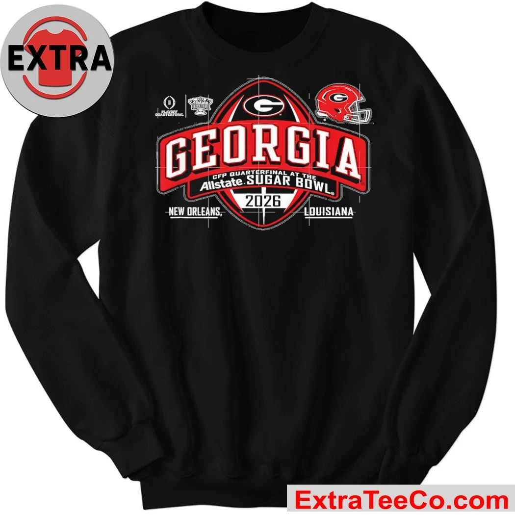 Georgia Bulldogs Allstate Sugar Bowl 2026 College Football Quarterfinals, January 1, 2026, at Caesars Superdome in New Orleans, Louisiana Shirt