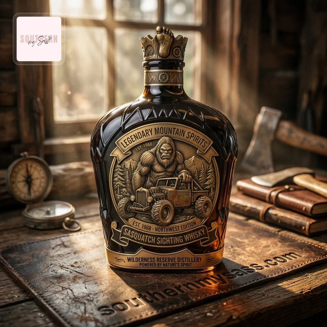 Legendary Mountain Spirits Sasquatch Sighting Premium Whisky Bottle