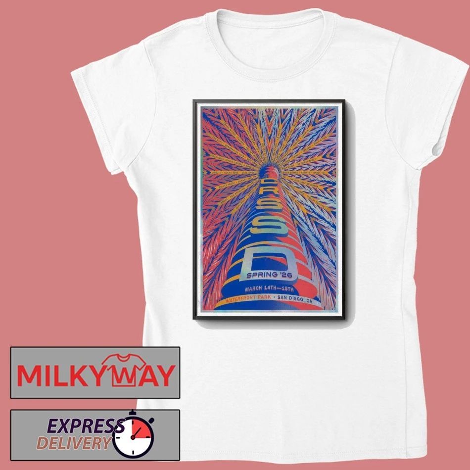 March 14+15 2026 CRSSD Fest San Diego Poster shirt