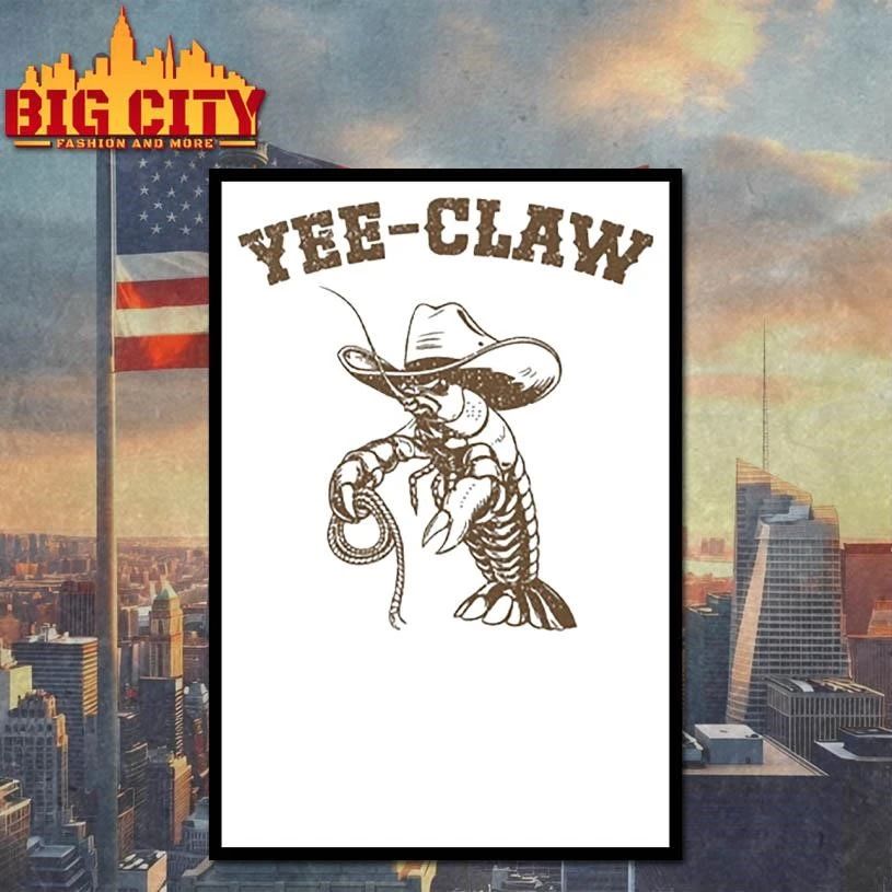 Yee Claw Crawfish Cowboy Hat Shirt