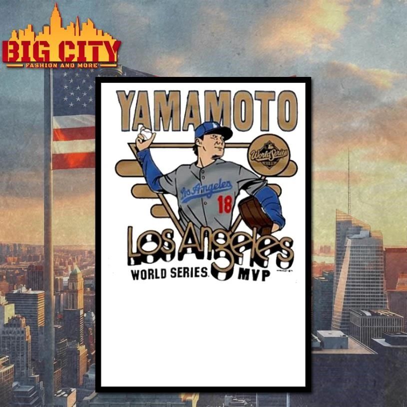 Yamamoto Los Angeles World Series Mvp Pitcher Graphic Shirt
