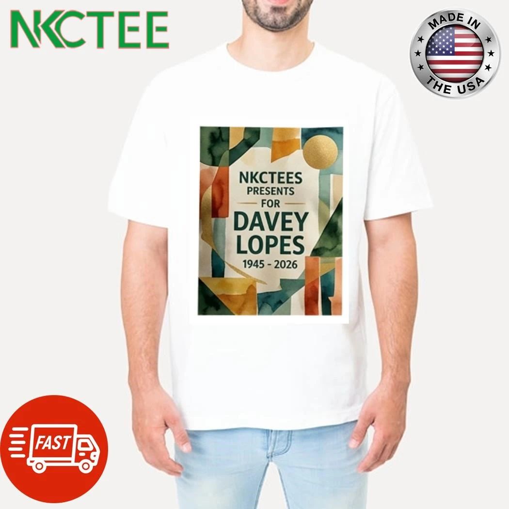 NKCtees Davey Lopes 1945-2026 paint shirt